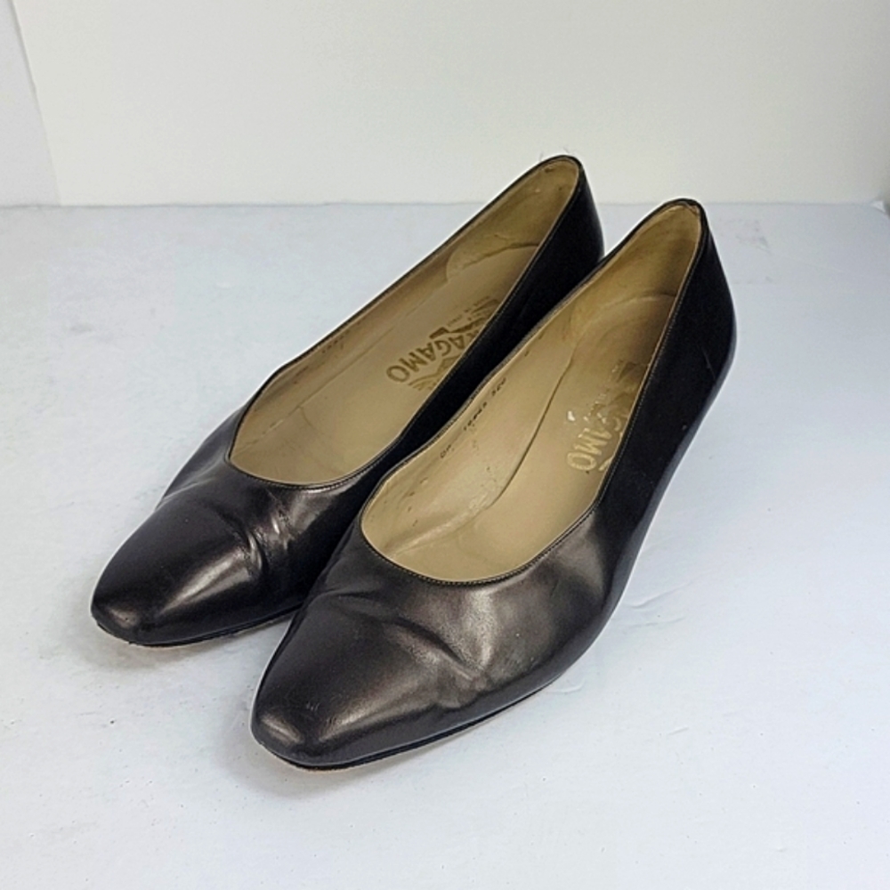 Salvatore Ferragamo Slip On Square Toe Flat